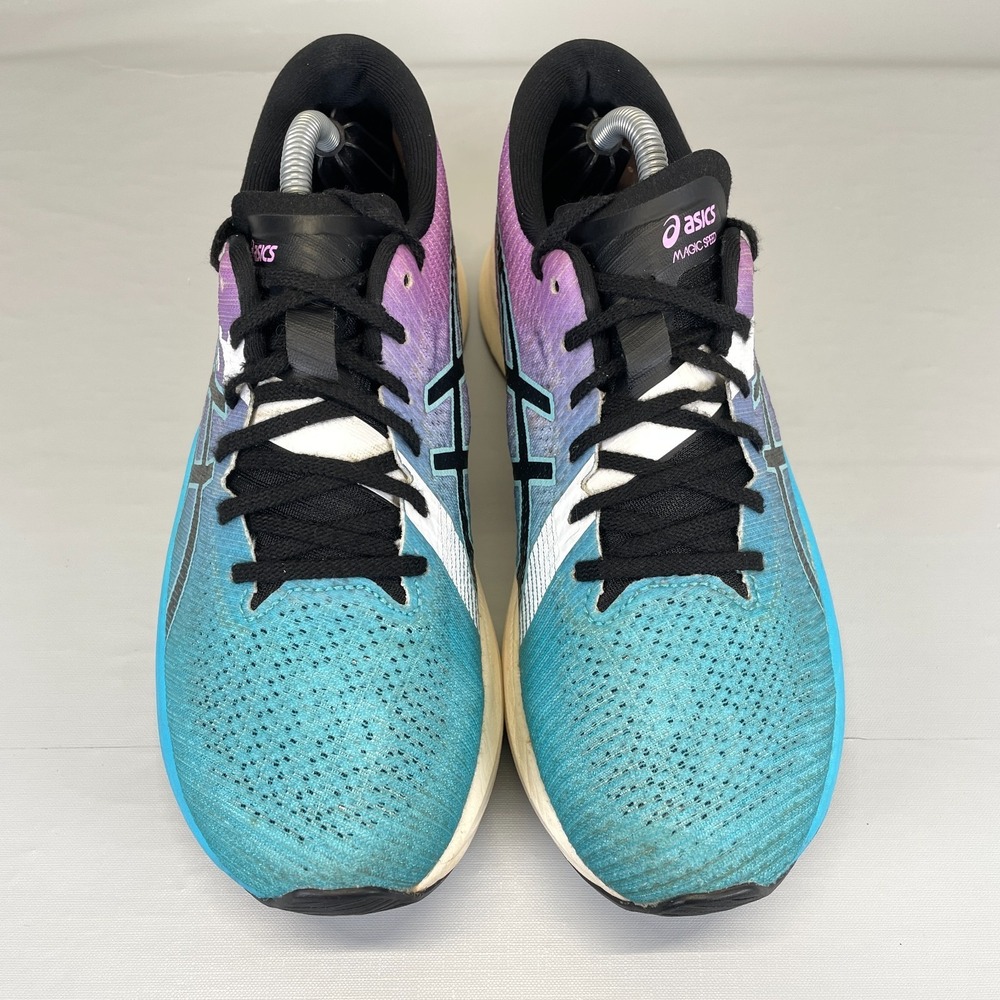 Asics Magic Speed 2 Shoes Womens Size 8 Blue Purple Casual Running Sneakers - Picture 4 of 10
